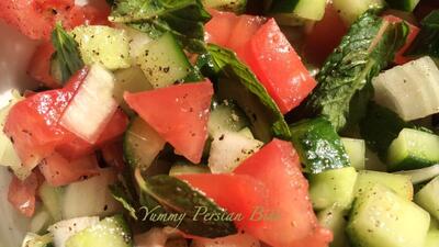 Iranian Recipe For Salad Shirazi